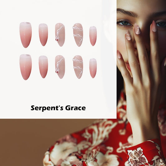 Serpents Grace Handmade Press On Nails - Arcanus Nails