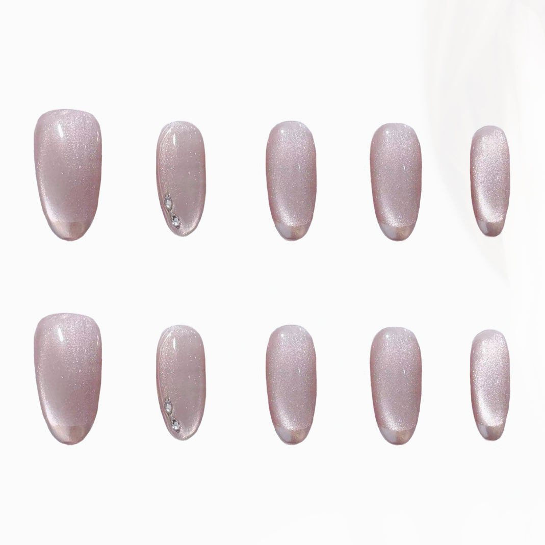 Silken Whisper Handmade Press On Nails - Arcanus Nails