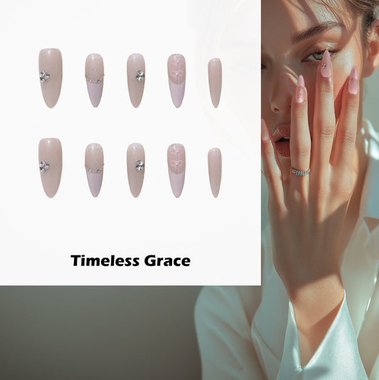 Timeless Grace Handmade Press On Nails - Arcanus Nails