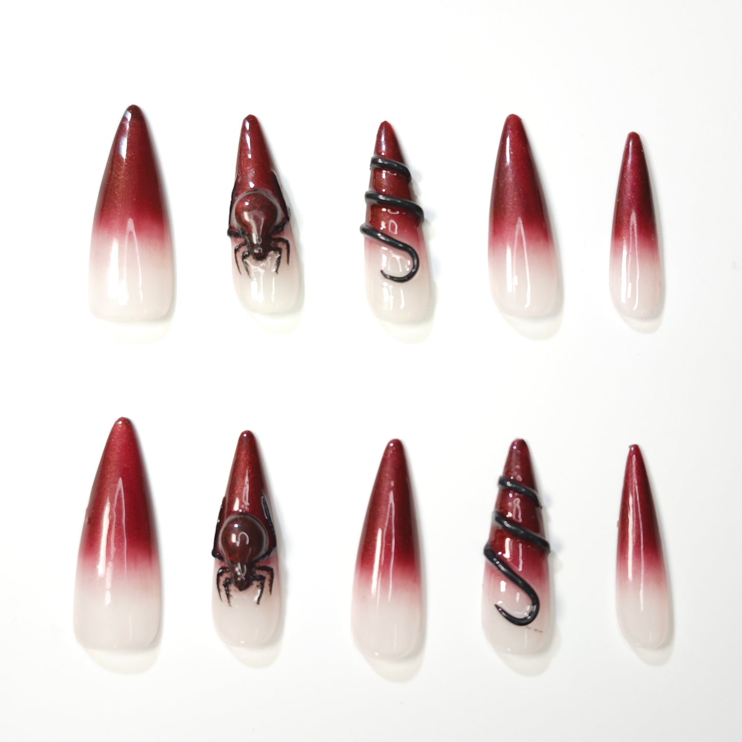 Venomous Elegance Handmade Press On Nails - Arcanus Nails