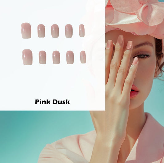 Pink Dusk Handmade Press On Nails - Arcanus Nails