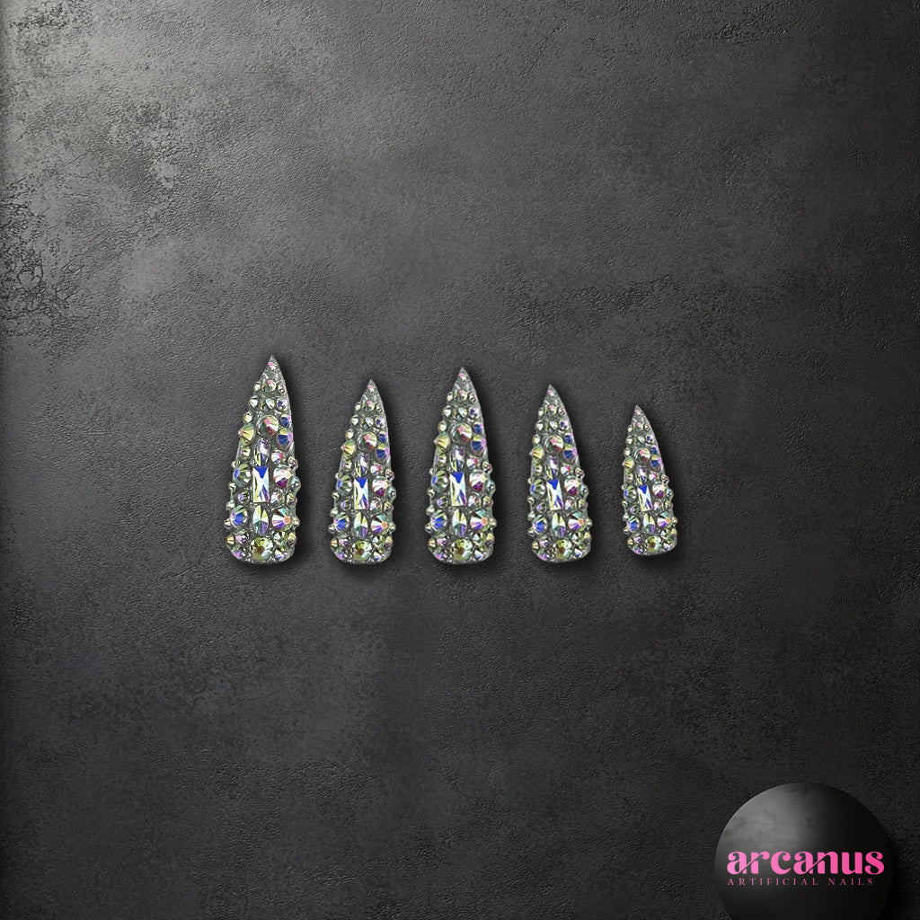 Shimmering Cosmos Handmade Press On Nails - Arcanus Nails